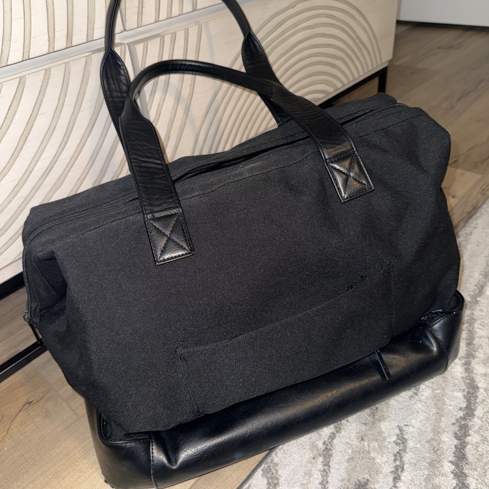 Stylish Black Beis Bag
